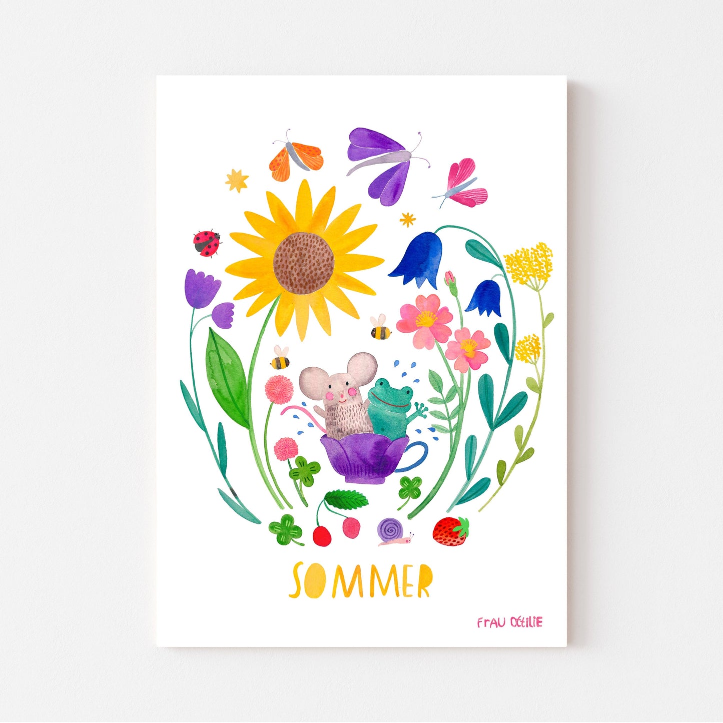 Frau Ottilie Print A4 *Sommer*