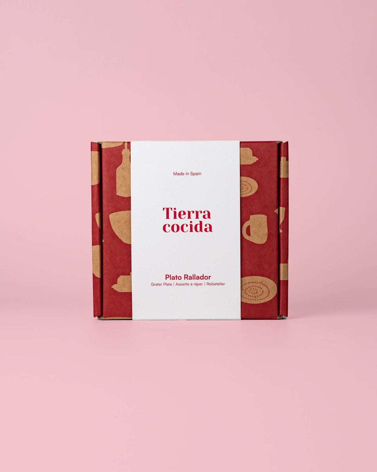 Tierra Cocida Keramik-Knoblauchreibeplatte - klein, blau und weiß - Thunfisch