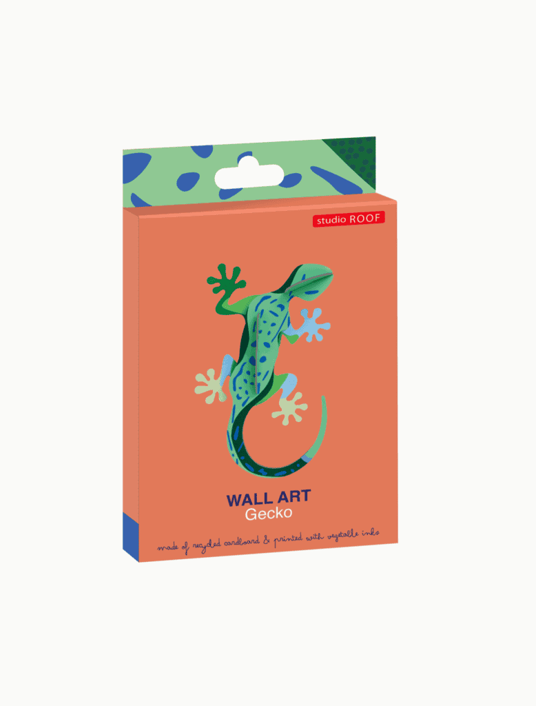 Studio Roof - Wanddekoration aus Pappe „Gecko“