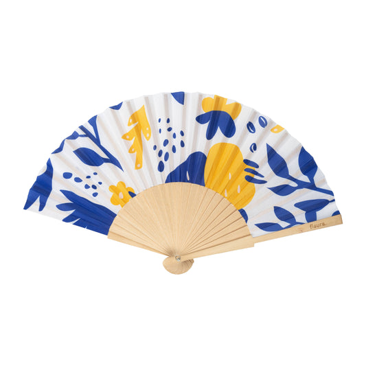 Fisura - Blumenfächer blau und gelb