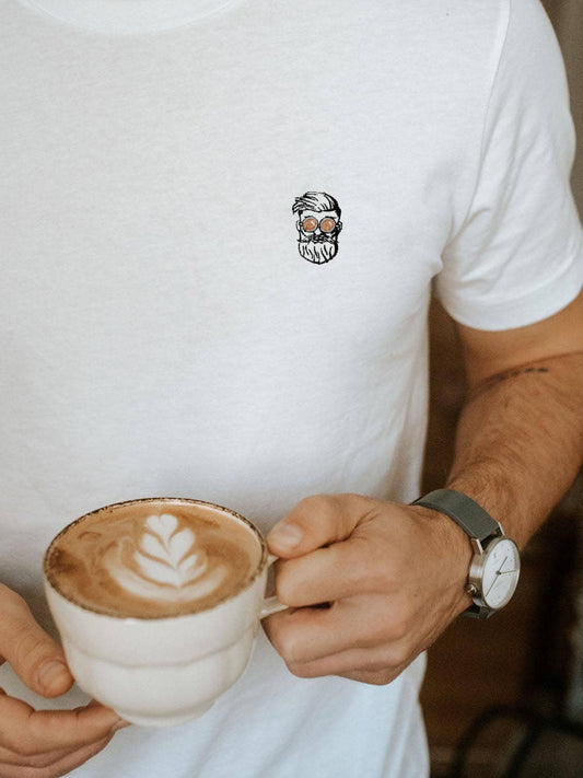 Fashion Drink Organic Bio Shirt „Kaffee Hipster“