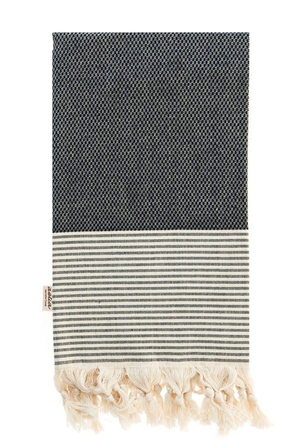 Aelia Anna - ITHAKI SCHWARZES STRANDTUCH