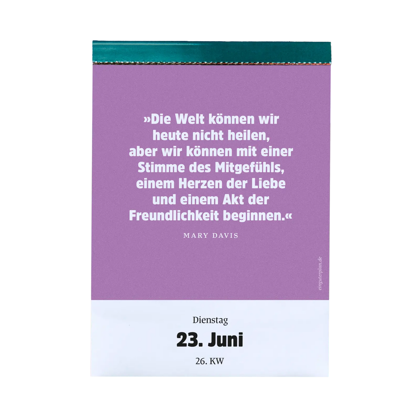 Ein Guter Plan Abreißkalender - Halbwegs Entspannt Durch 2026