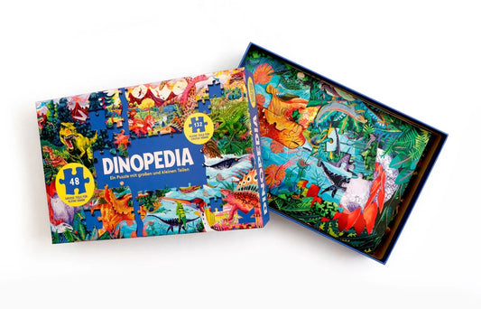 Laurence King Puzzle Dinopedia 48 große und 132 kleine Teile