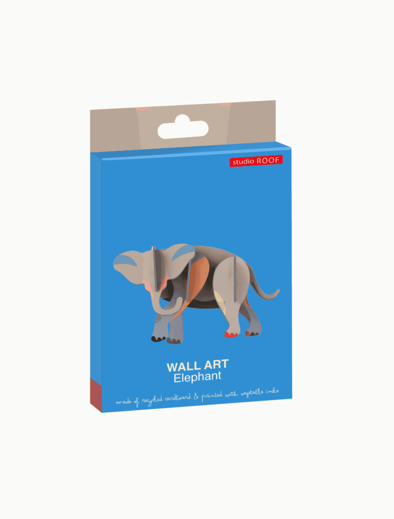 Studio Roof - Wanddekoration aus Pappe „Elephant“