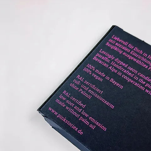 Pink Stories Stumpenkerzen klein 4erSet Twinkle „Colour Diamonds“
