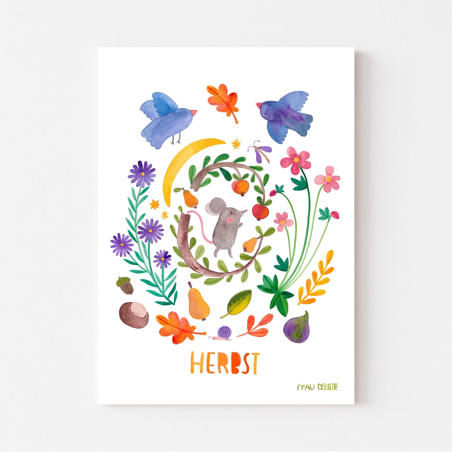 Frau Ottilie Print A4 *Herbst*