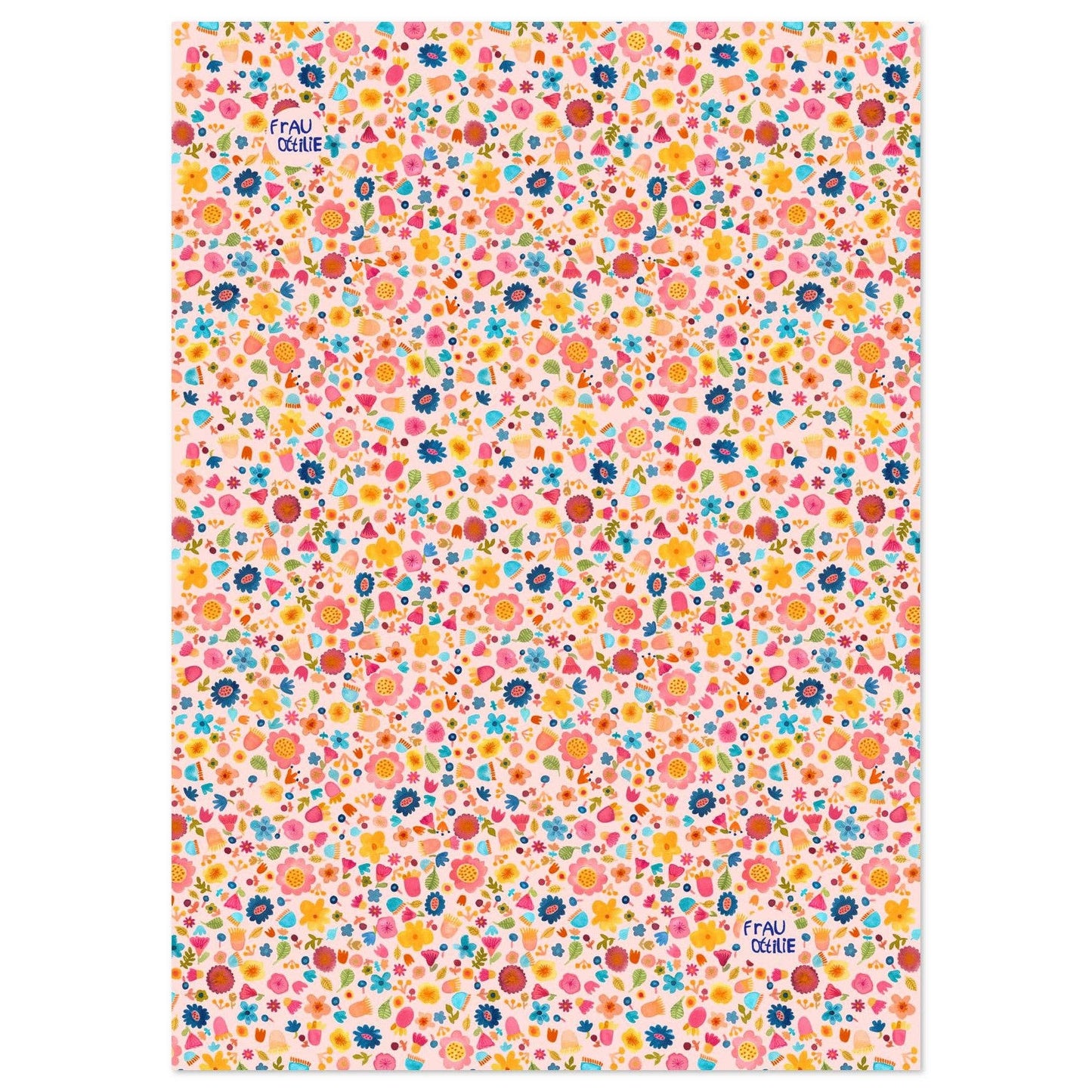 Frau Ottilie Geschenkpapier *Blumen*
