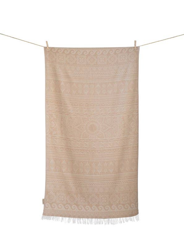 STRANDTUCH ELLINIKO BEIGE