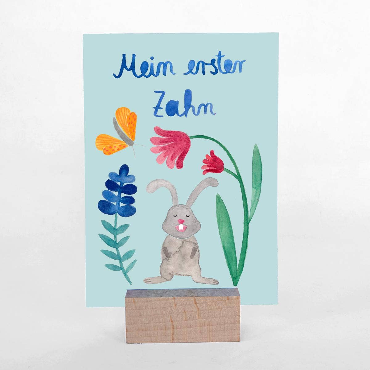 Frau Ottilie Baby Meilensteinkarten "Hallo Welt"