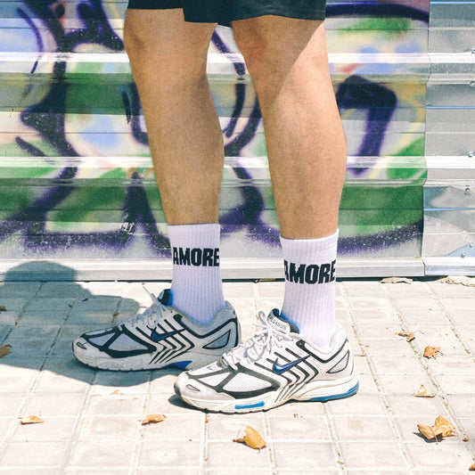 Socken AMORE, Farbe Schwarz/Weiß