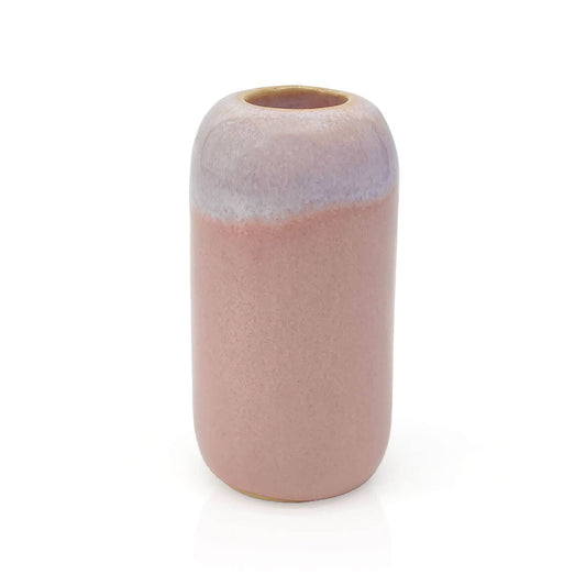 MeaLiving Kerzenhalter groß, 9,5 cm, aus Keramik, rosa