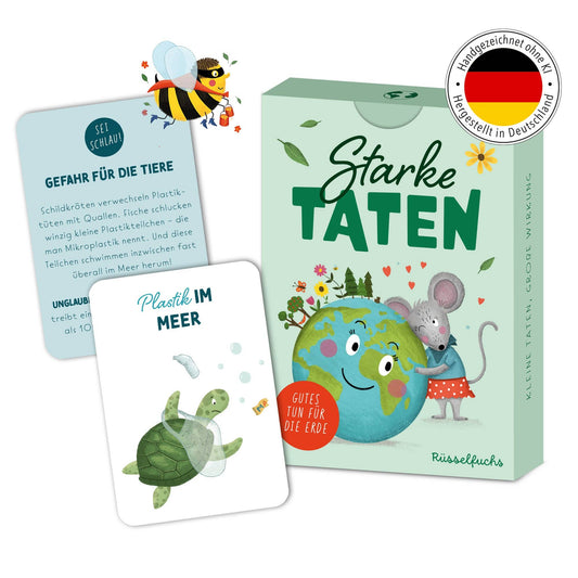 Umweltkarten für Kinder "Starke Taten"