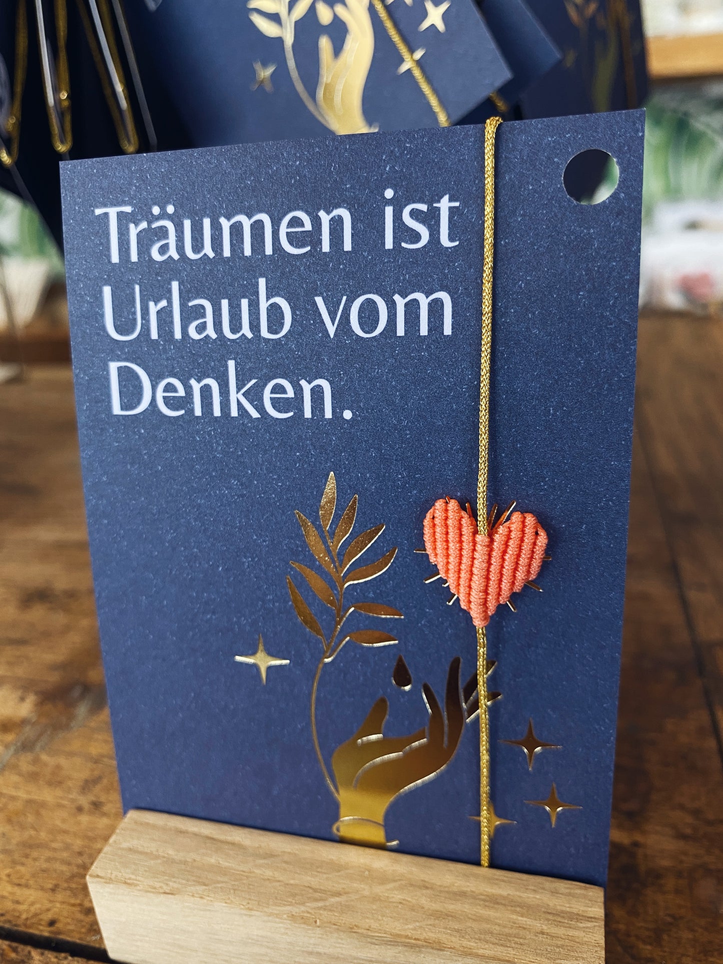 Armband Herz - Träumen ist Urlaub