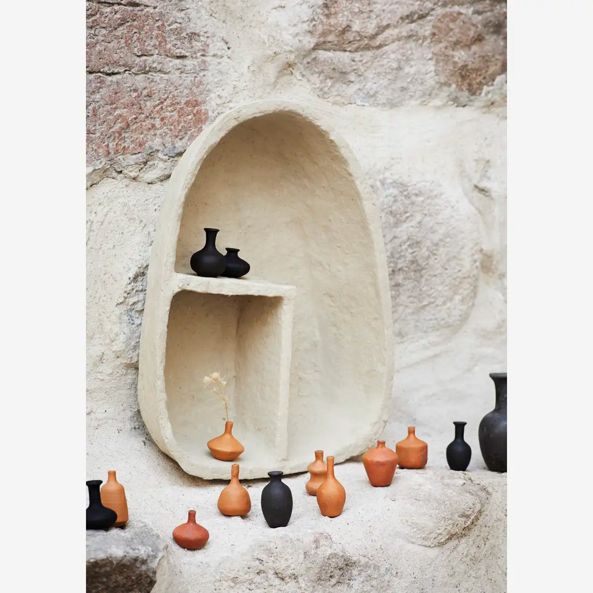 Madam Stoltz Minivase Terrakotta