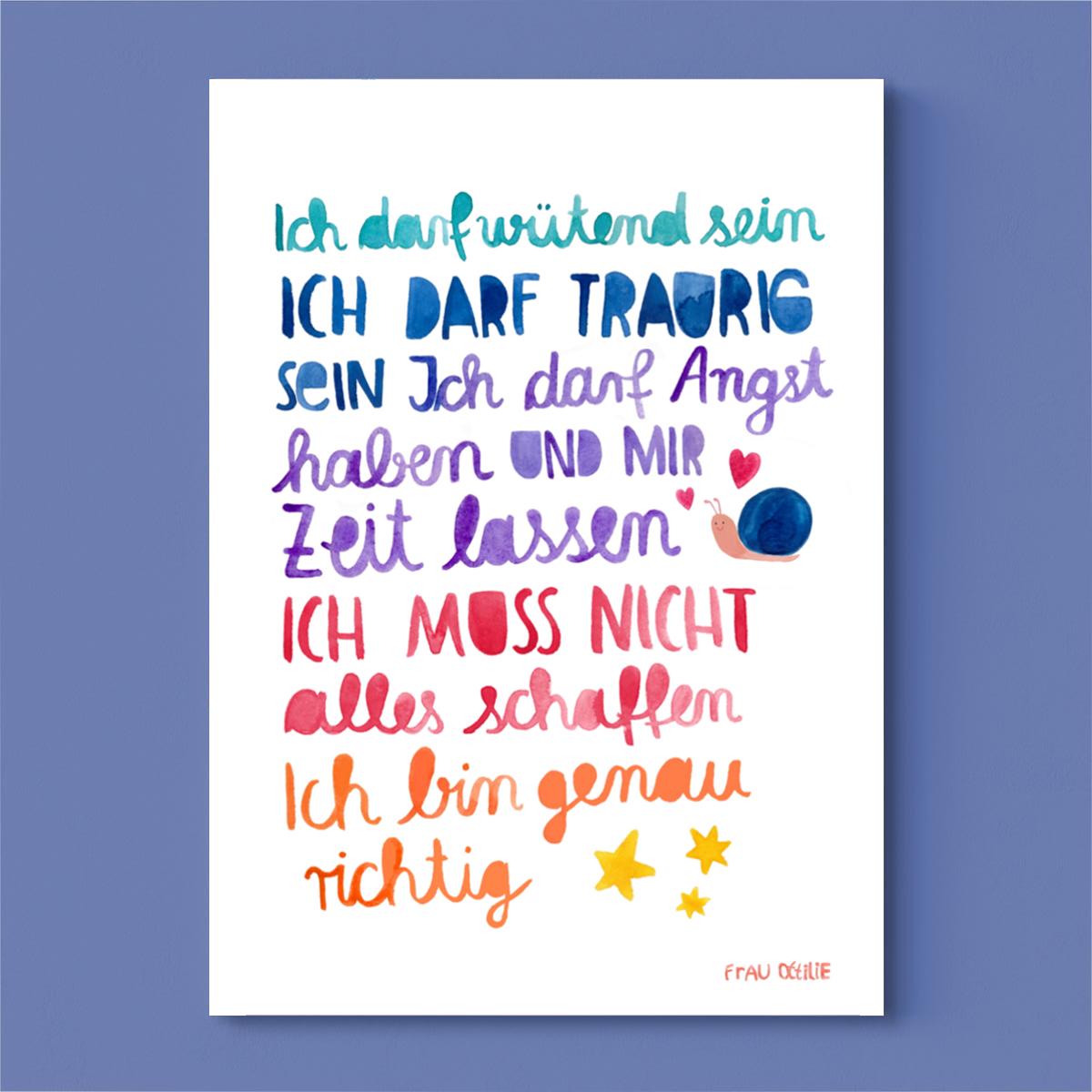 Frau Ottilie Print A4