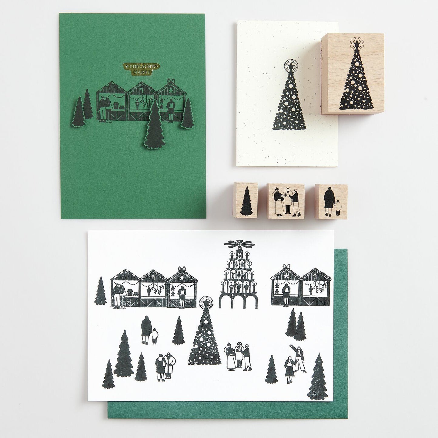 Rico Design Stempelset Weihnachtsmarkt