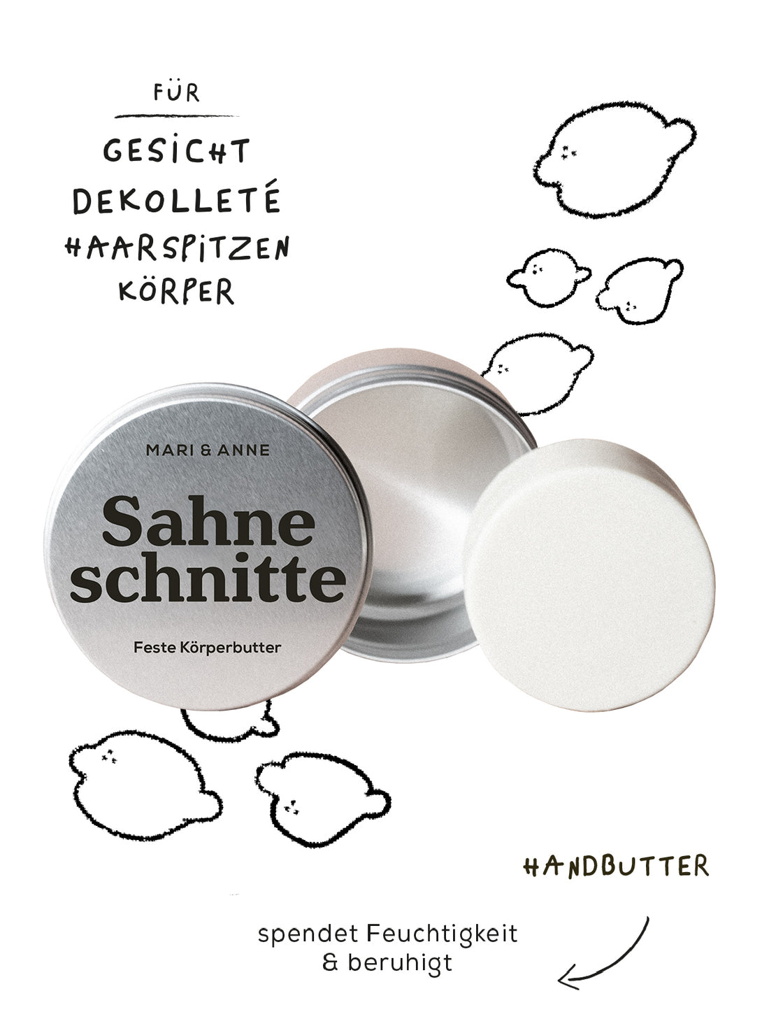 MARI & Anne feste Körperbutter „Sahneschnitte“ 25g