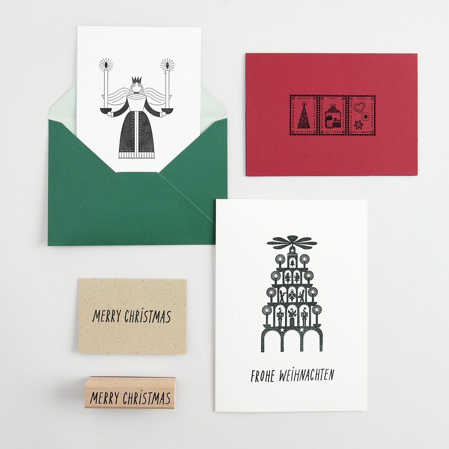 Rico Design Stempel Engel mit Kerzen