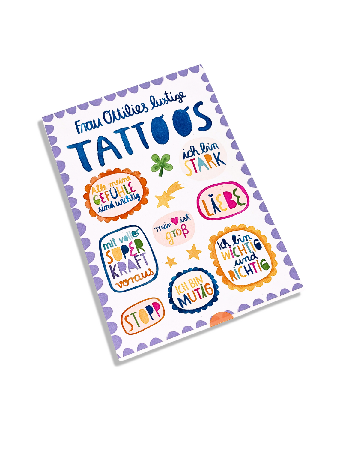 Frau Ottilie Kindertattoos mit hautfreundlichen, kinderfreundlichen Designs, ideal für Partys, Einschulung und kreative Momente.