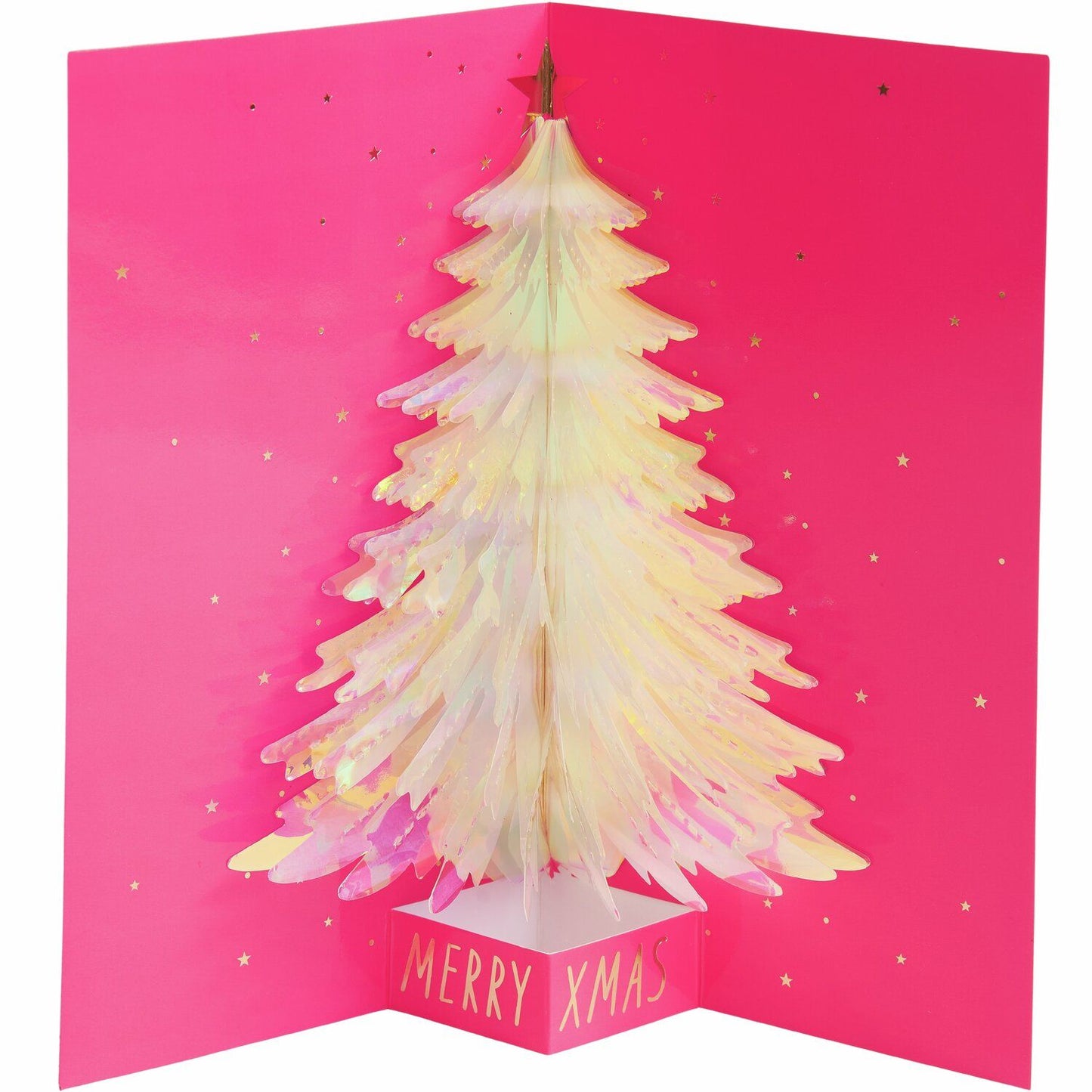 Rico Design Pop-Up Karte Weihnachtsbaum irisierend