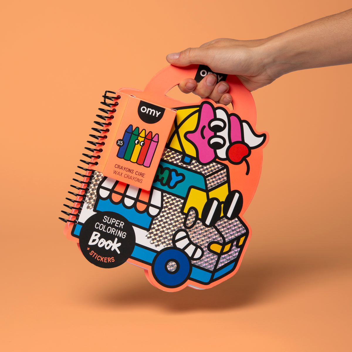 OMY Super Coloring book & stickers