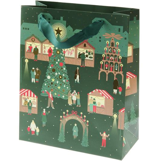Rico Design Geschenktüte Weihnachtsmarkt L
26x32x12cm