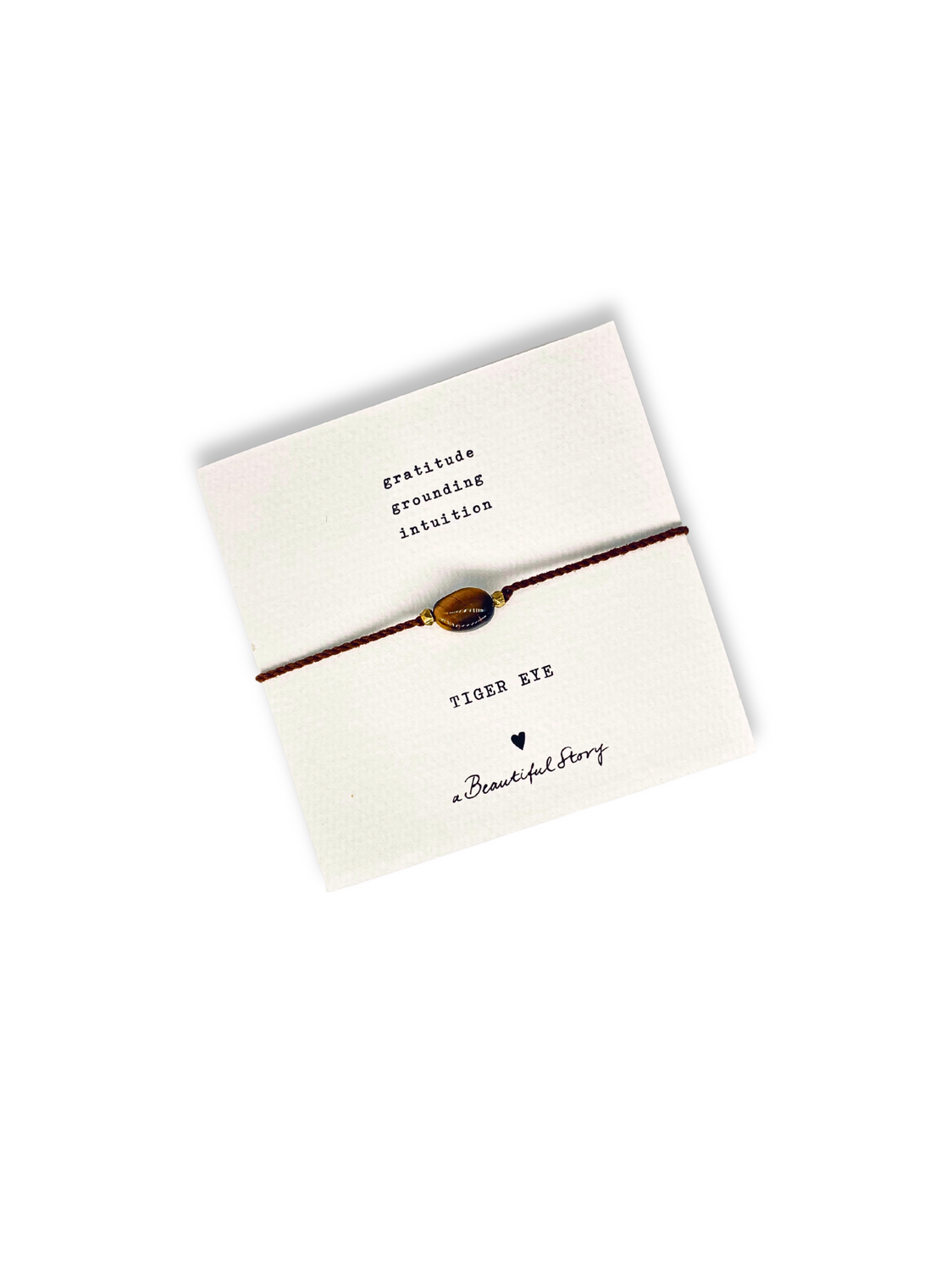 A Beautiful Story Wunsch-Armband Edelstein/Kordel