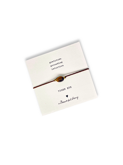 A Beautiful Story Wunsch-Armband Edelstein/Kordel