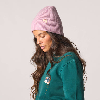 BillyBelt Beanie aus Lammwolle - Violett