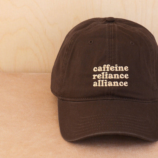 AlphabetBags  - caffeine reliance alliance - Baumwoll-Baseballkappe