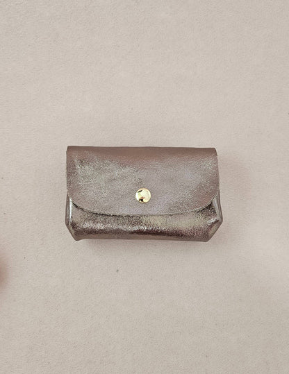 Leder-Geldbörse mit drei Fächern und Sortierer
