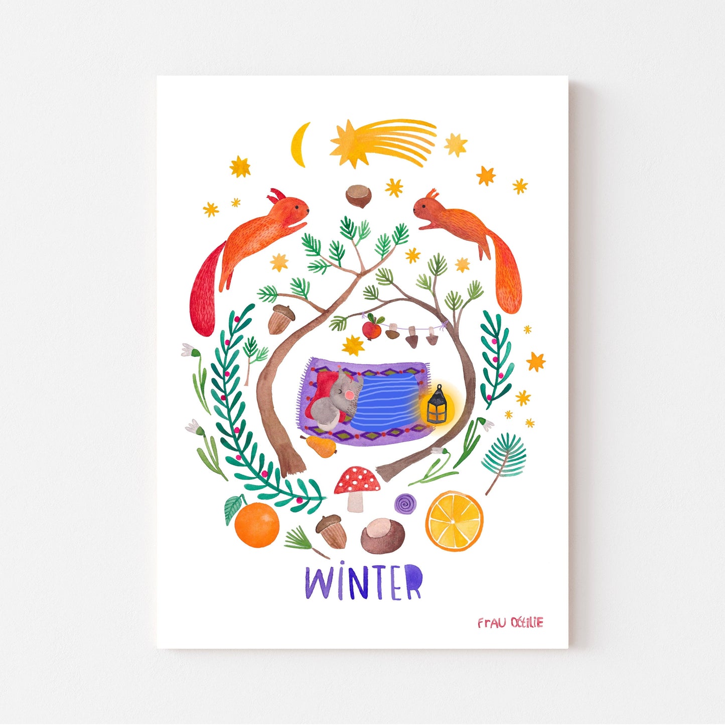Frau Ottilie Print A4 *Winter*