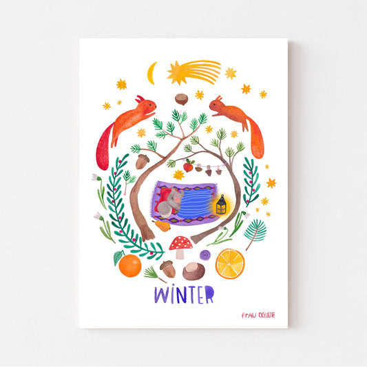 Frau Ottilie Print A4 *Winter*
