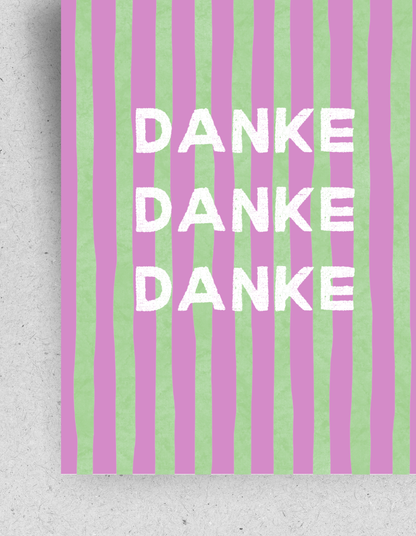 Postkarte "Danke"