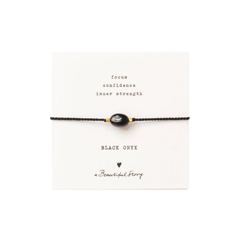 A Beautiful Story Wunsch-Armband Edelstein/Kordel