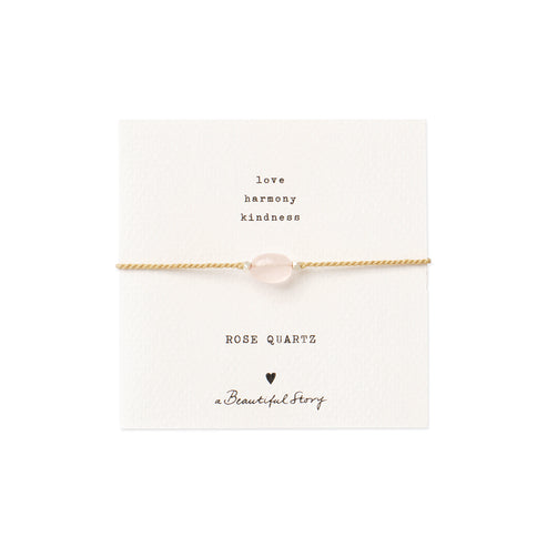 A Beautiful Story Wunsch-Armband Edelstein/Kordel