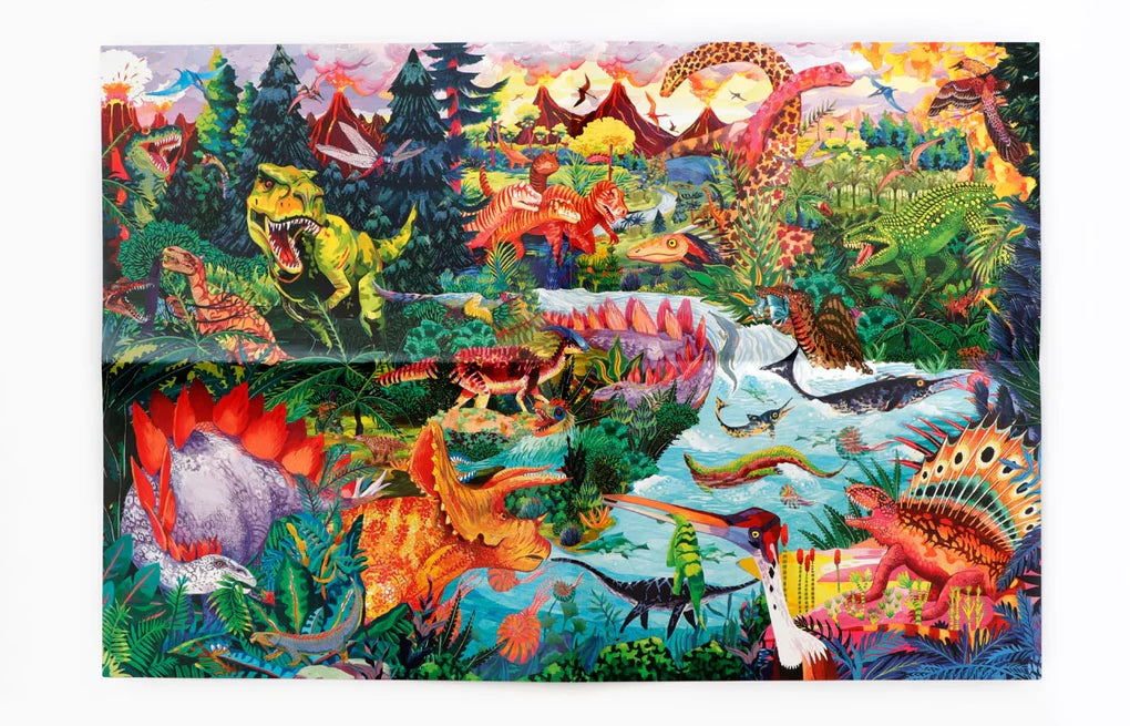 Laurence King Puzzle Dinopedia 48 große und 132 kleine Teile