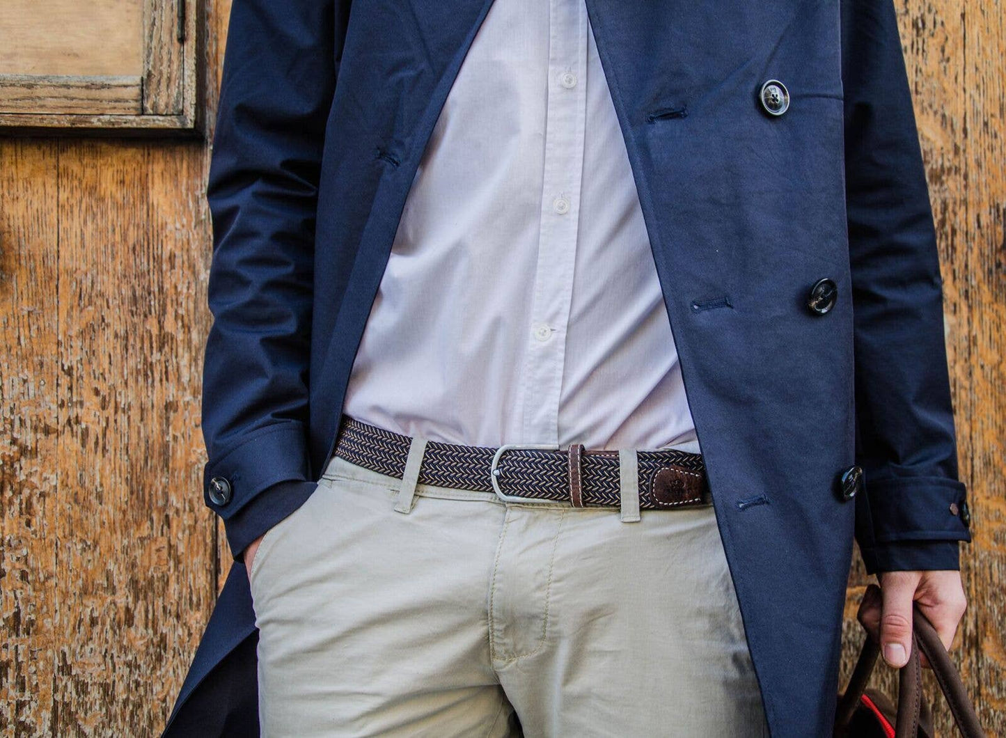 BillyBelt Elastischer Flechtgürtel Havanna