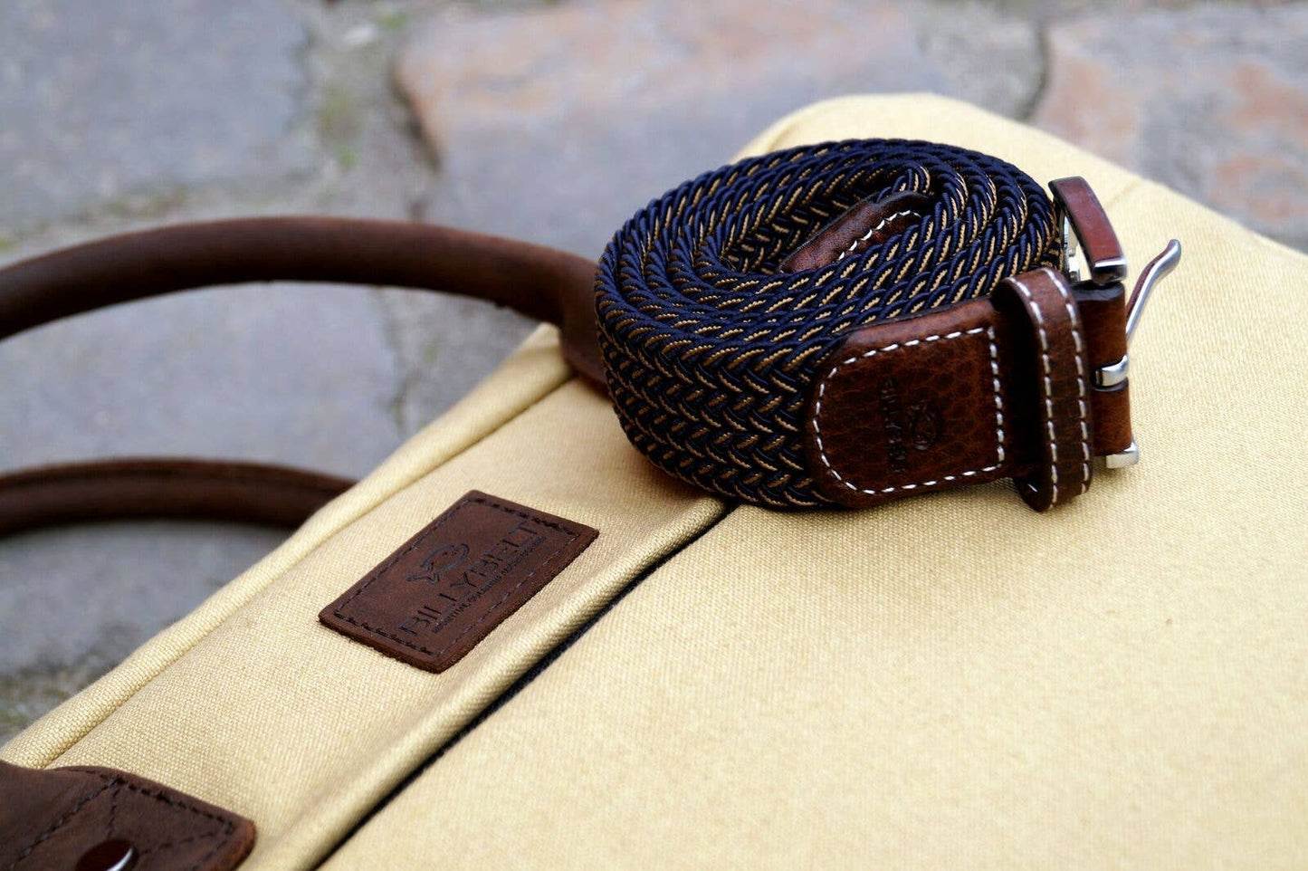 BillyBelt Elastischer Flechtgürtel Havanna
