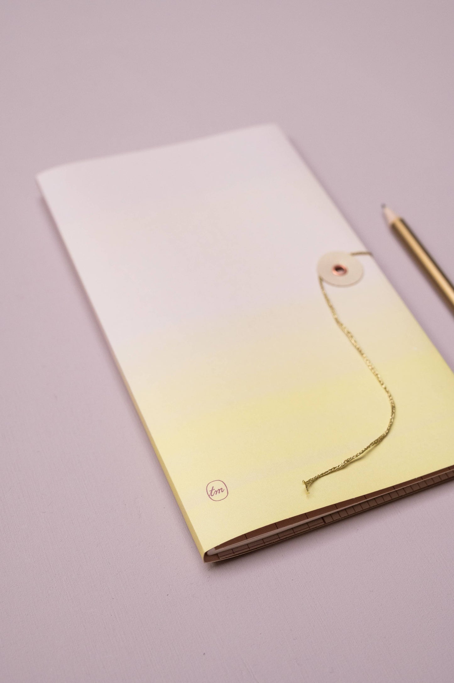 Notizbuch mit japanischem Verschluss - Orchid Lemon