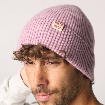 BillyBelt Beanie aus Lammwolle - Violett