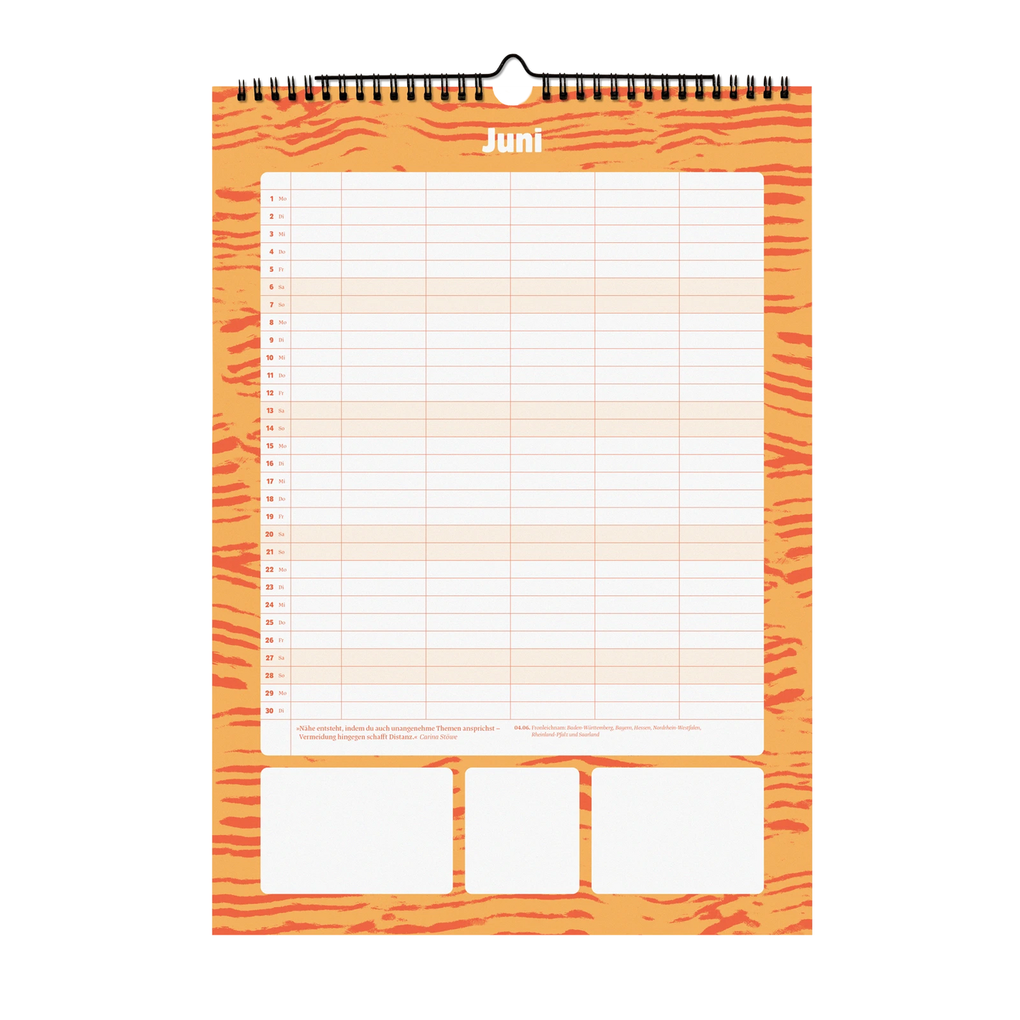 Ein Guter Plan Familienkalender 2026