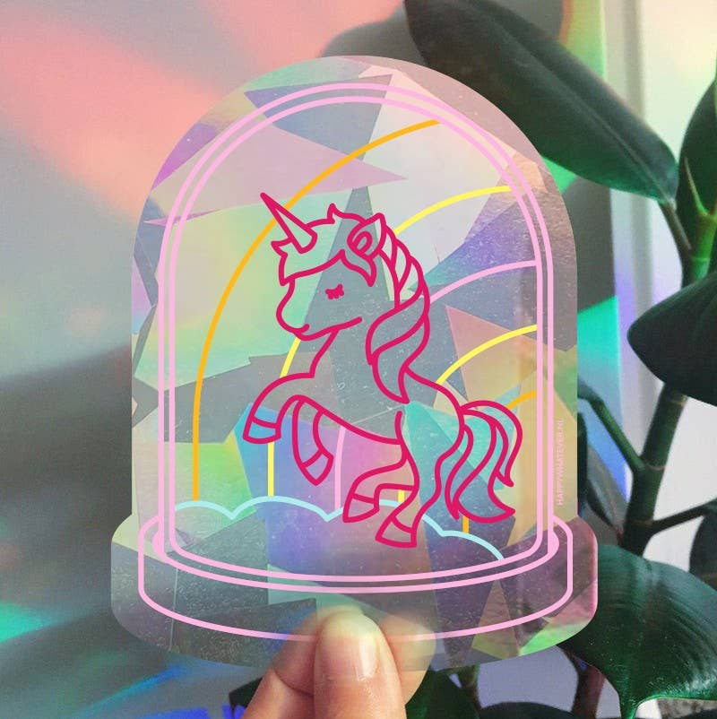 Happy Whatever - Rainbowmaker - Fenstersticker/Karte - Einhorn