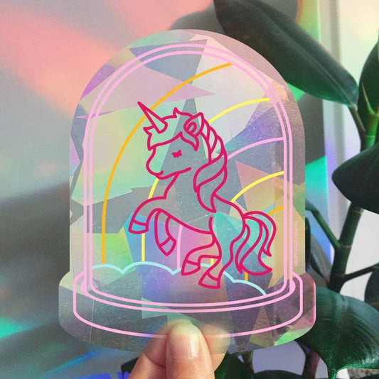 Happy Whatever - Rainbowmaker - Fenstersticker/Karte - Einhorn
