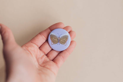 LieselsWicht Button Mit Affirmation - Schmetterling - Frei Entfalten
