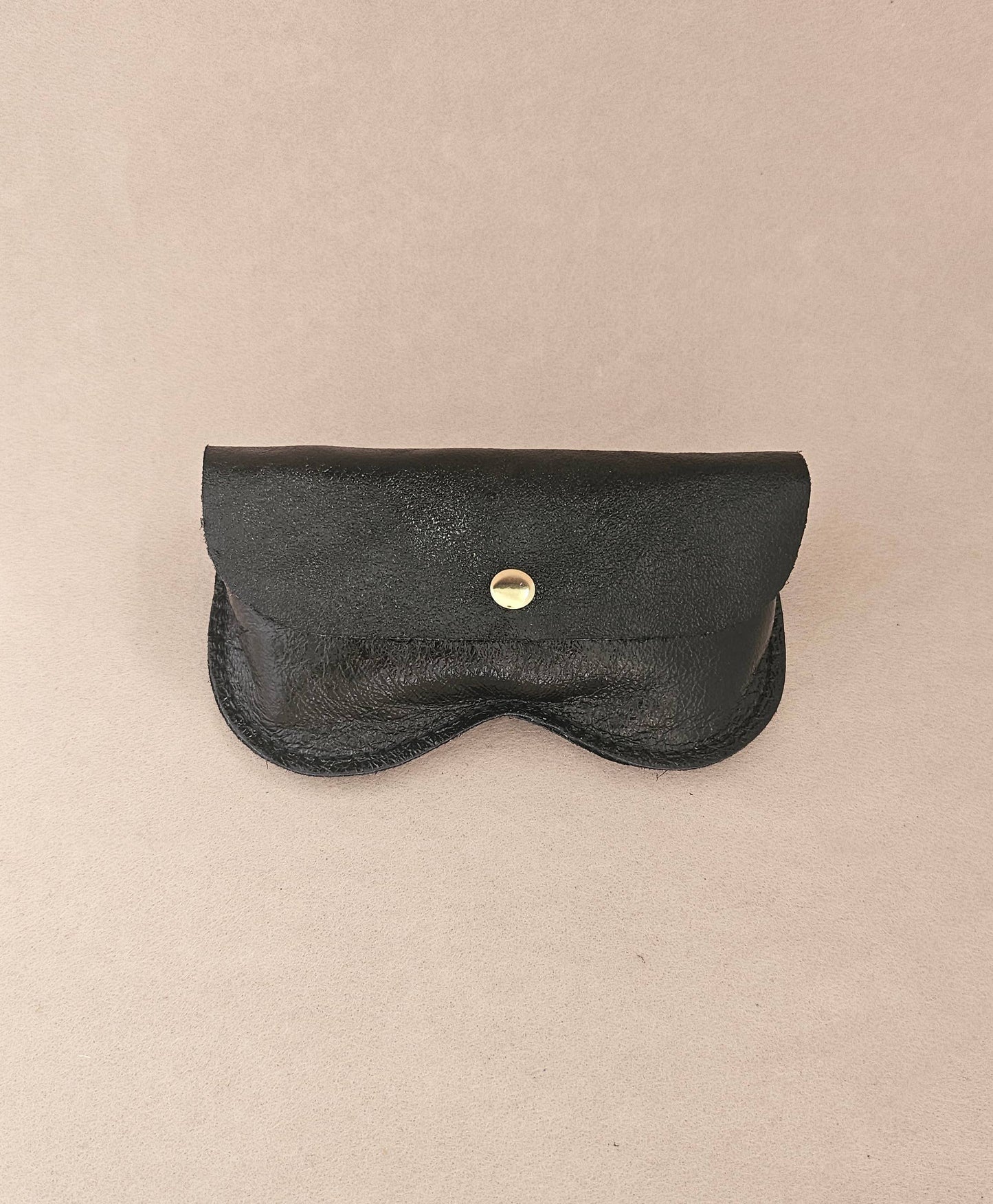 Royal Marais Leder-Brillenetui, große Größe: Schwarz