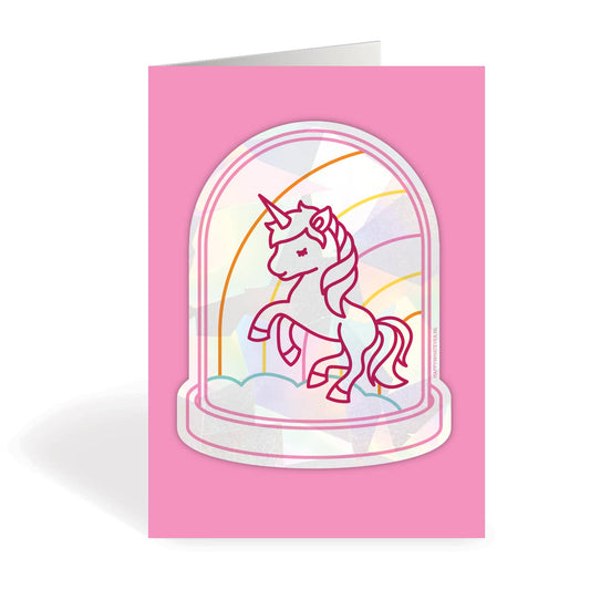 Happy Whatever - Rainbowmaker - Fenstersticker/Karte - Einhorn