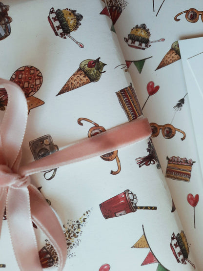My Designpicture Geschenkpapier Kinderparty 3Bögen
