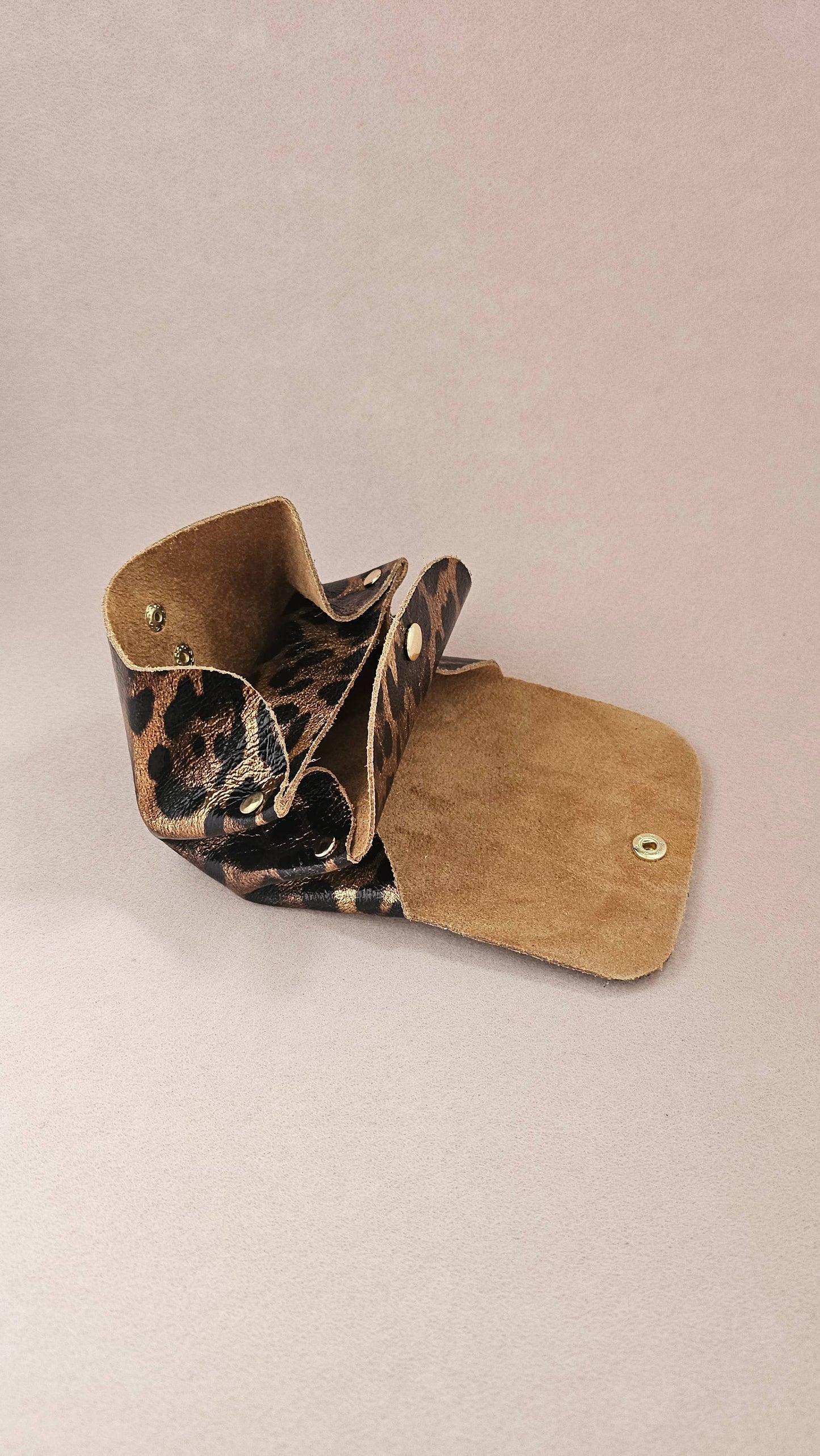 Leder-Geldbörse mit drei Fächern und Sortierer